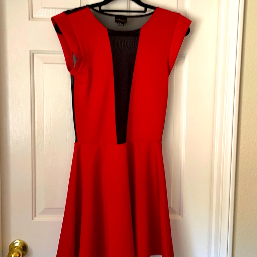 Red and black party dress for any occasion